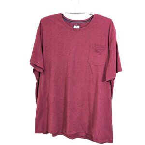 Denver Hayes Pocket Tee T Shirt Mens 5XL Dark Terracotta Crew Neck Modern Fit